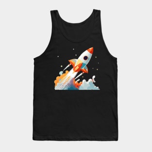 Space Exploration Odyssey - Journey Beyond the Stars Tank Top